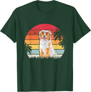 Australian Shepherd Retro style dog lover apparel T-Shirt - T-Shirt | Forest