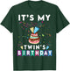 It's My Twin's Birthday Twins Matching Confetti Cake T-Shirt - T-Shirt | Forest