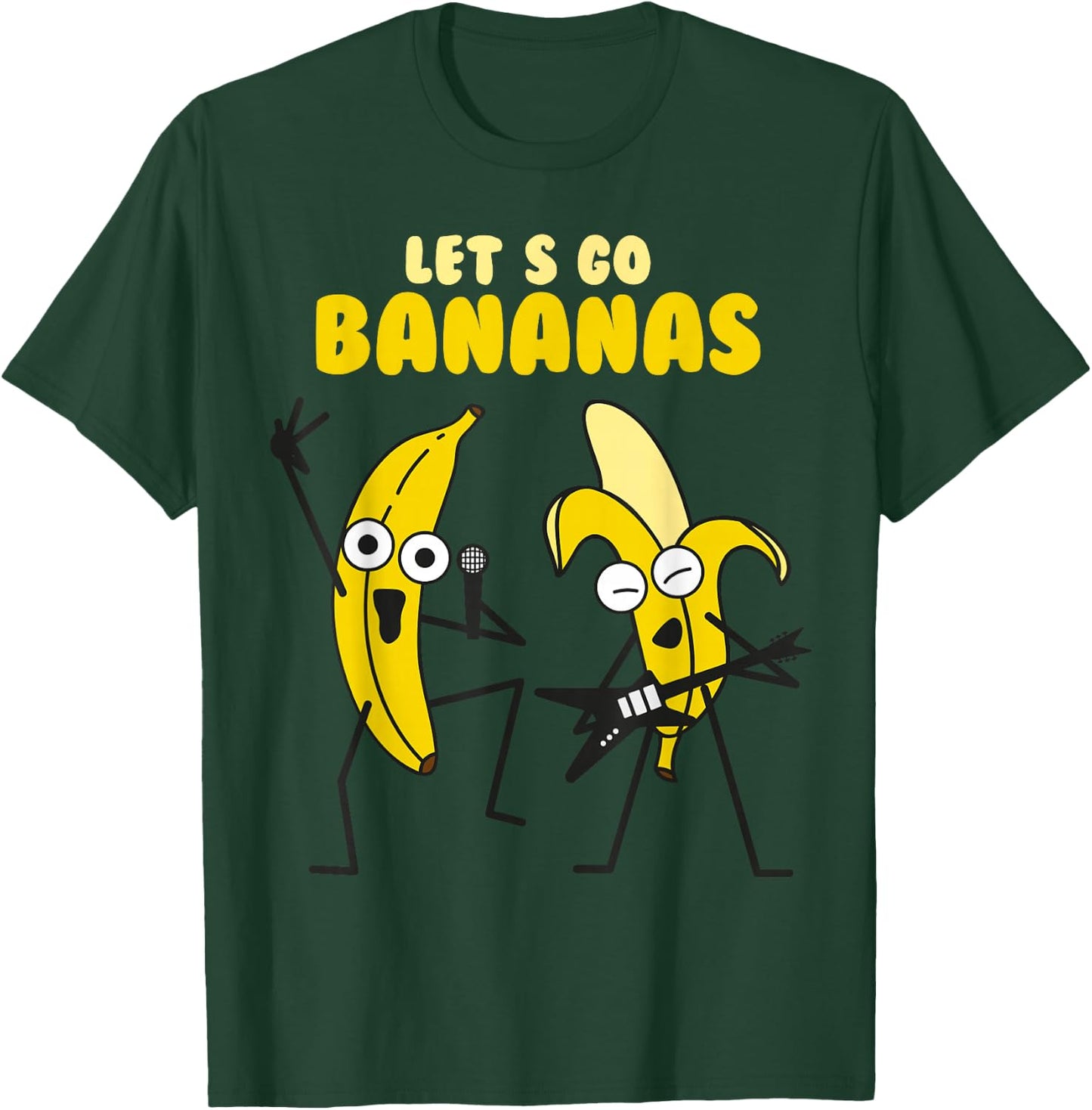 Funny Let's Go Bananas Shirt for Cute Boy and Girls T-Shirt - T-Shirt | Forest
