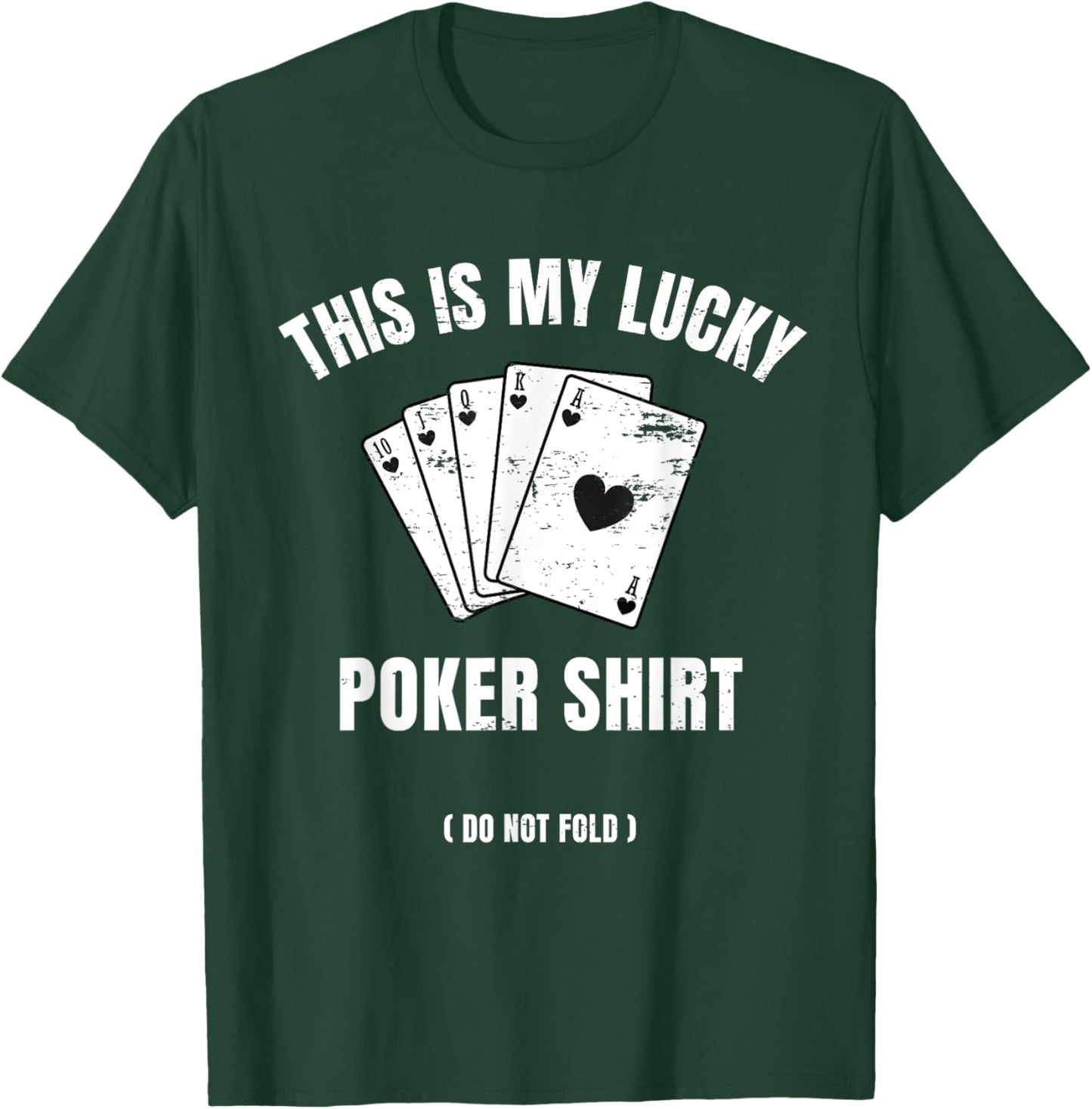 Poker Player Poker Cards Game Lucky T-Shirt - T-Shirt | Forest