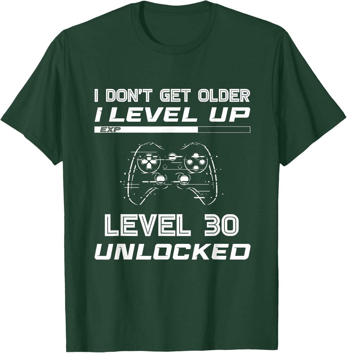 Level 30 Unlocked Gamer 30th Birthday Decorations Party 1992 T-Shirt - T-Shirt | Forest