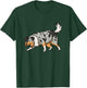Collie Dogs Blue Merle Collie Sniffing Funny Cute T-Shirt - T-Shirt | Forest