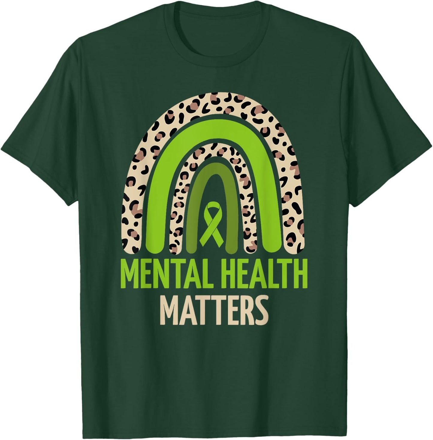 Mental Health Matters Men Women Kids Mental Health Awareness T-Shirt - T-Shirt | Forest