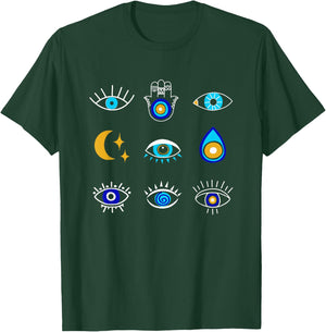 Evil Eye Curse Protection Seeing Eyes Evil Eye T-Shirt - T-Shirt | Forest