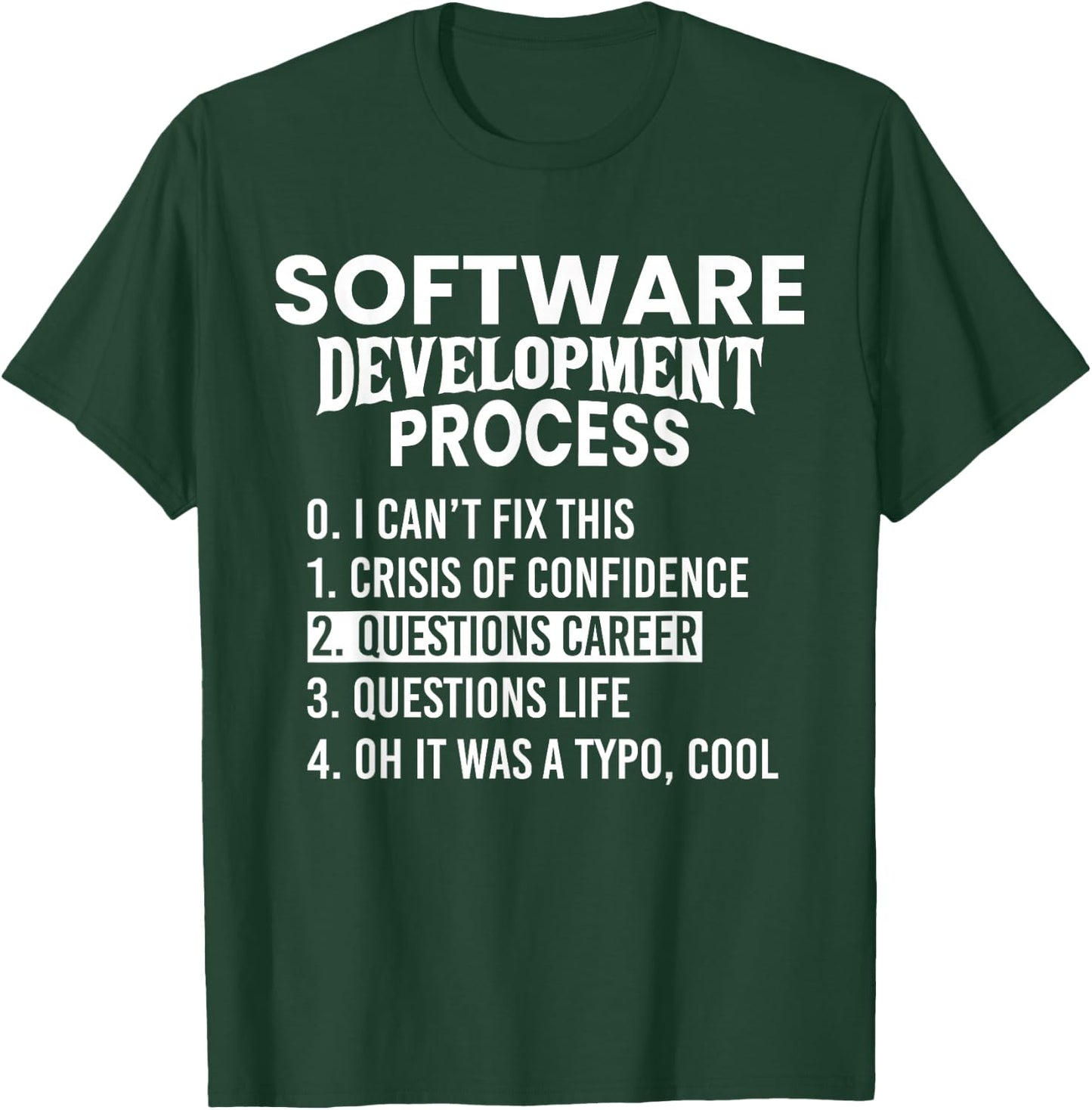 Software Development Process Python Coding and Design T-Shirt - T-Shirt | Forest