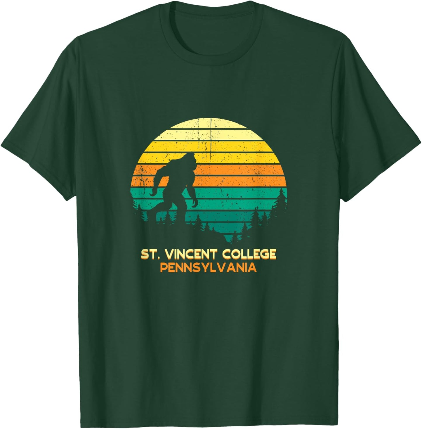 Retro St Vincent College, Pennsylvania Big foot Souvenir T-Shirt - T-Shirt | Forest