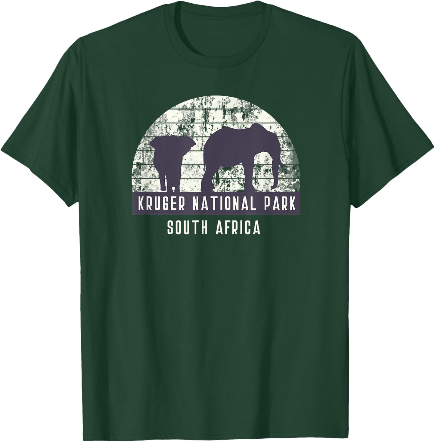 Men's Elephant South African Safari National Park T Shirt T-Shirt - T-Shirt | Forest