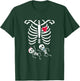 Skeleton Twin Pregnancy Halloween T-Shirt - T-Shirt | Forest