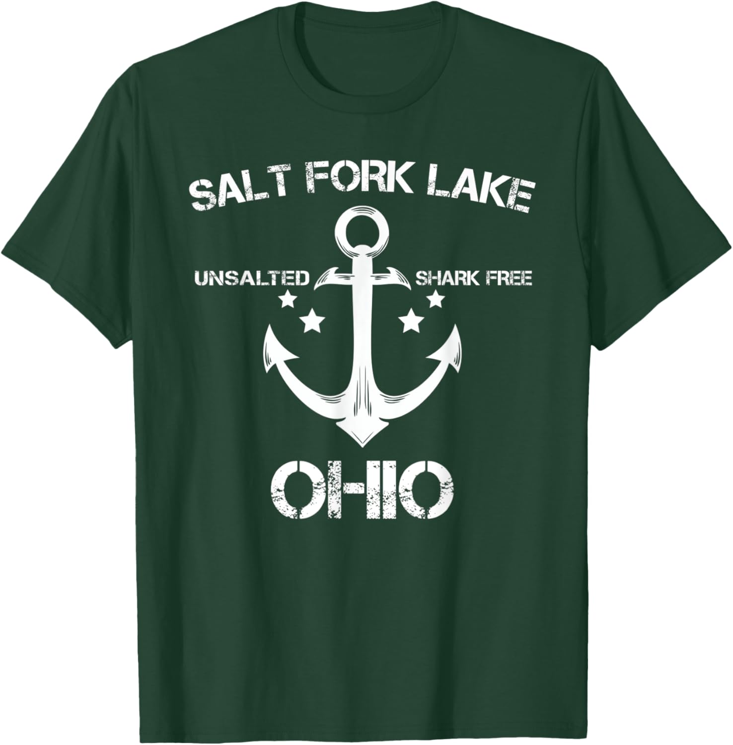 SALT FORK LAKE OHIO Funny Fishing Camping Summer Gift Women Kids T-Shirt - T-Shirt | Forest