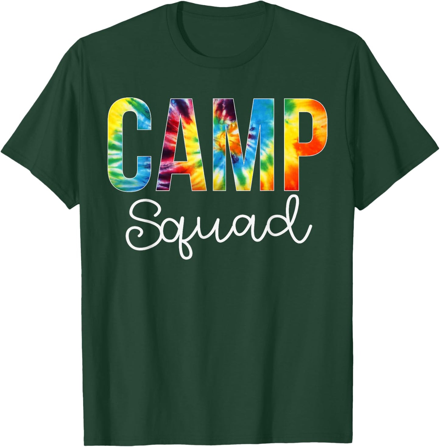 Camp Squad Tie Dye Appreciation Day Hello Back To School T-Shirt - T-Shirt | Forest