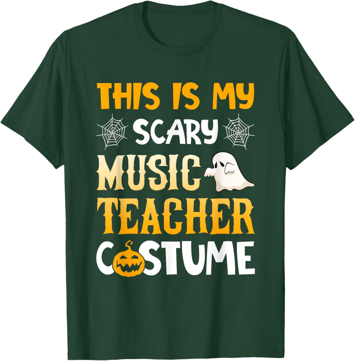 This Is My Scary Music Teacher Halloween Costumes Pajama T-Shirt - T-Shirt | Forest