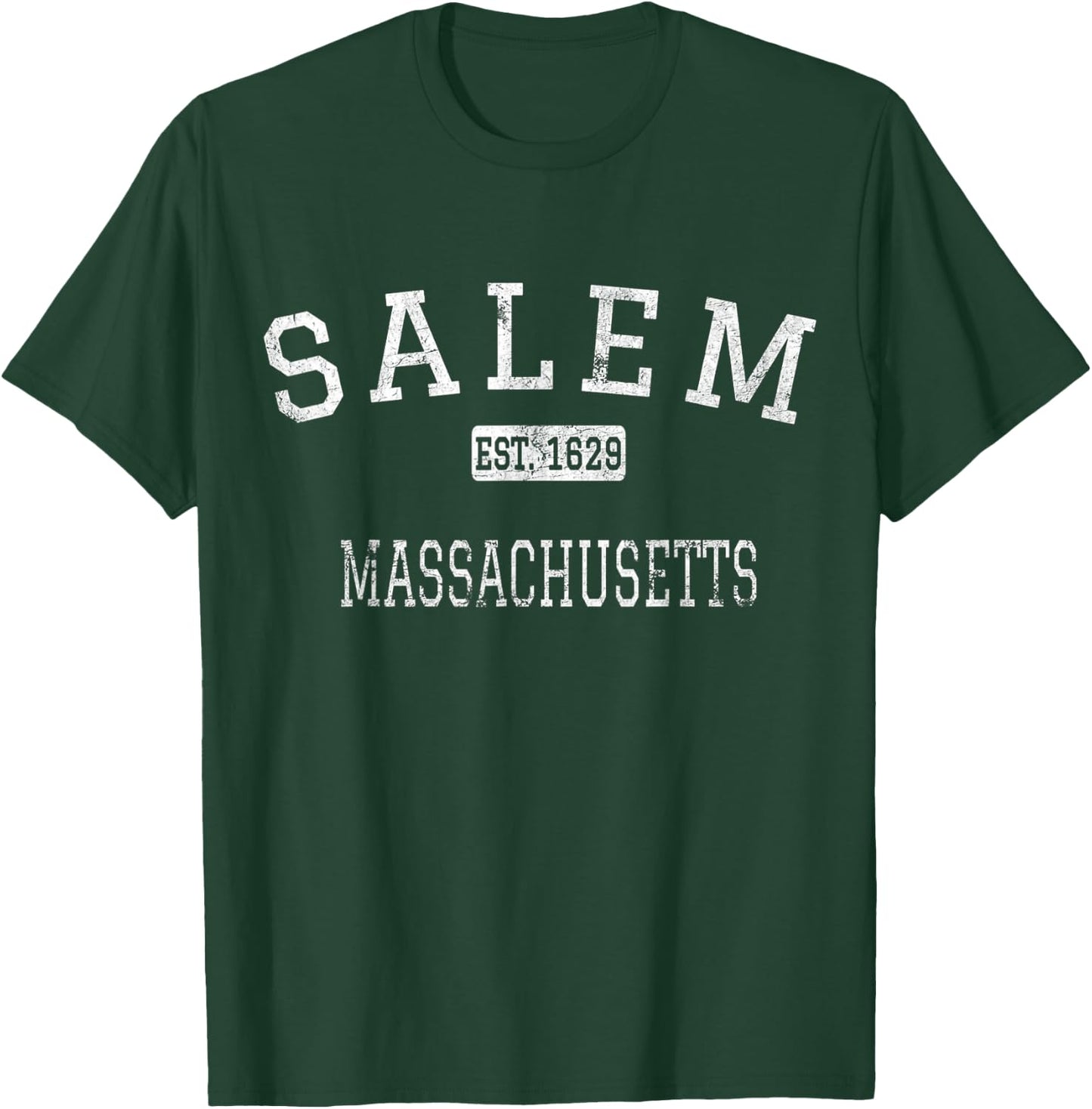 Salem Massachusetts MA Vintage T-Shirt - T-Shirt | Forest