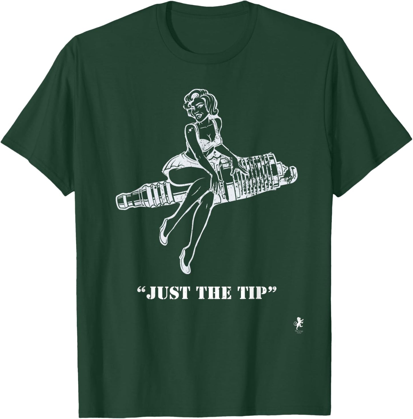 Just The Tip - Spark Plug T-Shirt - T-Shirt | Forest
