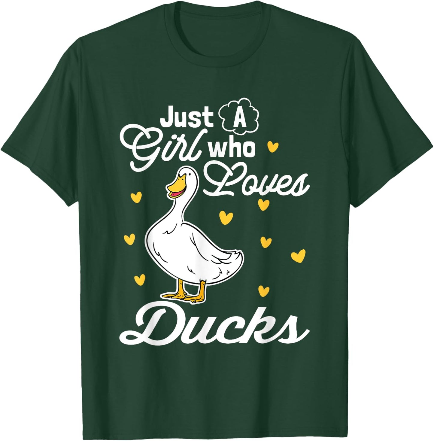Just A Girl Who Loves Ducks T-Shirt - T-Shirt | Forest