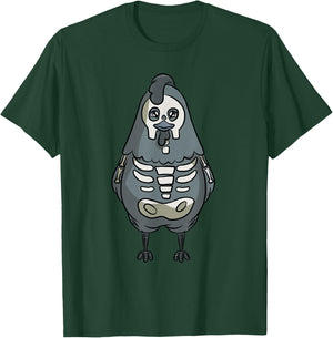 Chicken Skeleton Costume for Halloween Chickens T-Shirt - T-Shirt | Forest