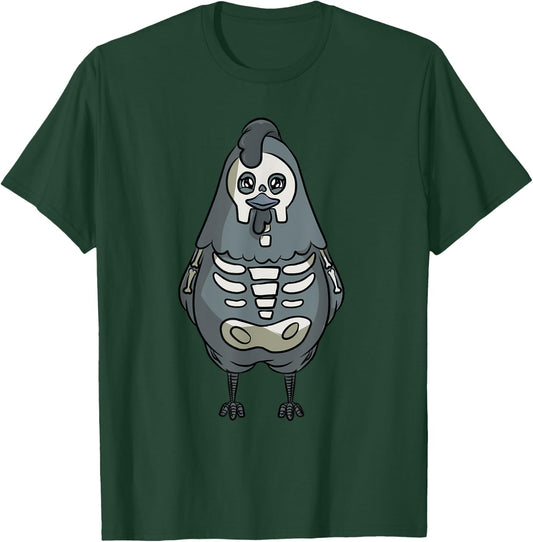 Chicken Skeleton Costume for Halloween Chickens T-Shirt - T-Shirt | Forest