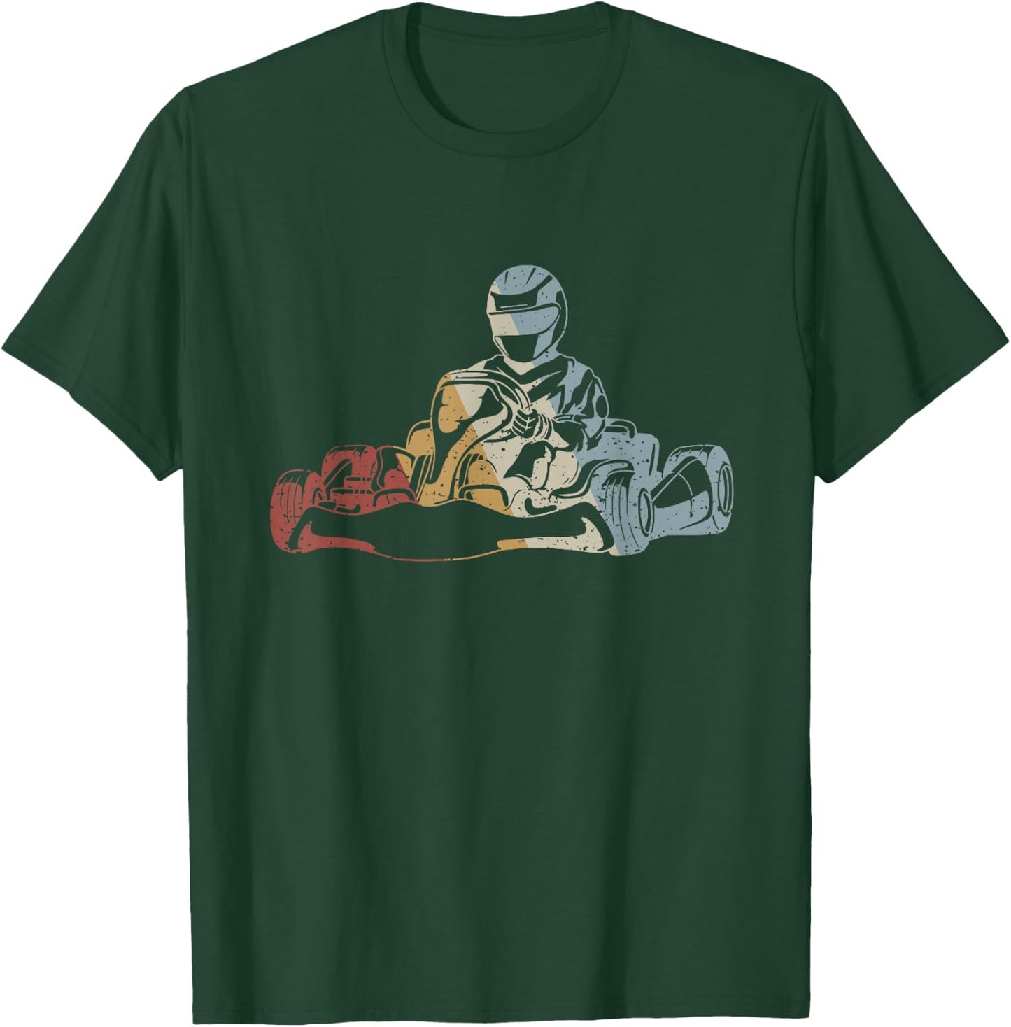 Go-Kart Retro Style Vintage T-Shirt - T-Shirt | Forest