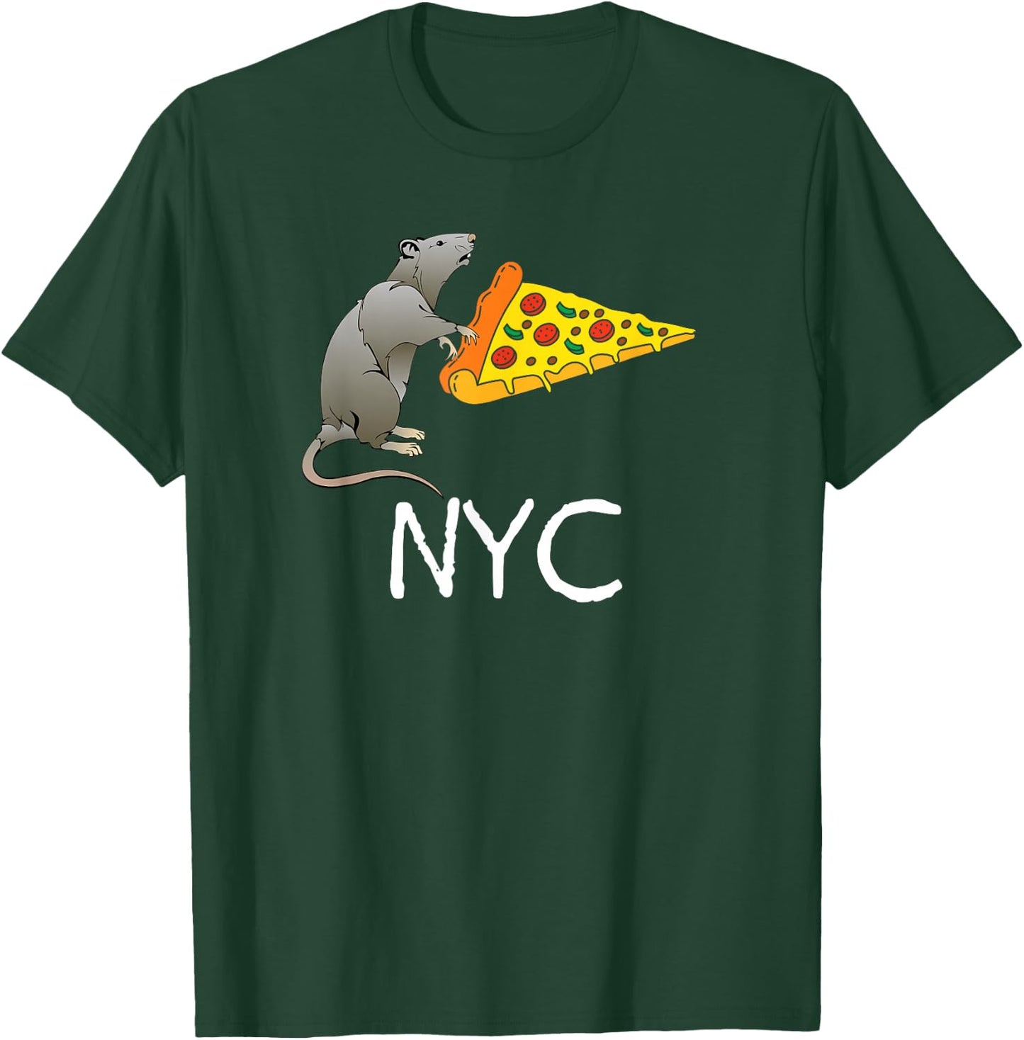 NYC, Pizza Rat T-Shirt - T-Shirt | Forest