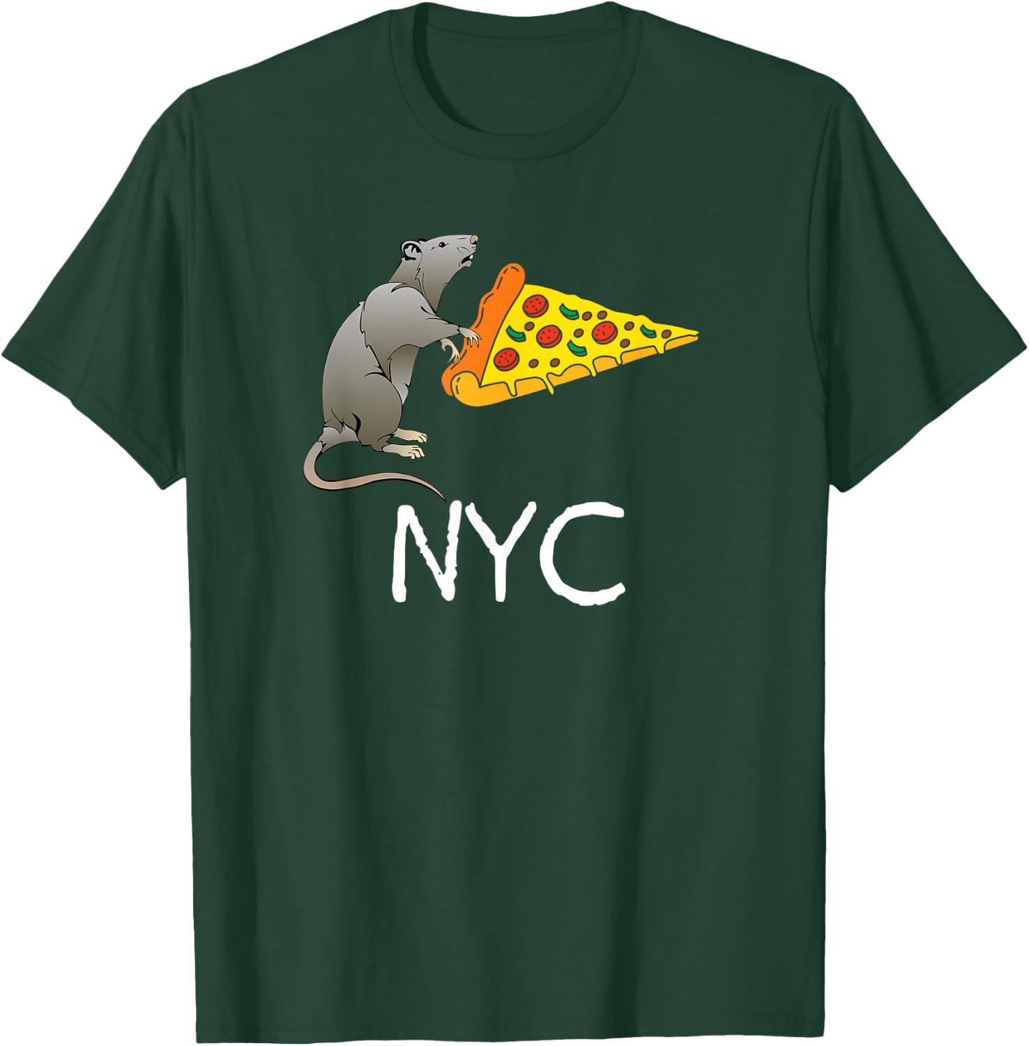NYC, Pizza Rat T-Shirt - T-Shirt | Forest