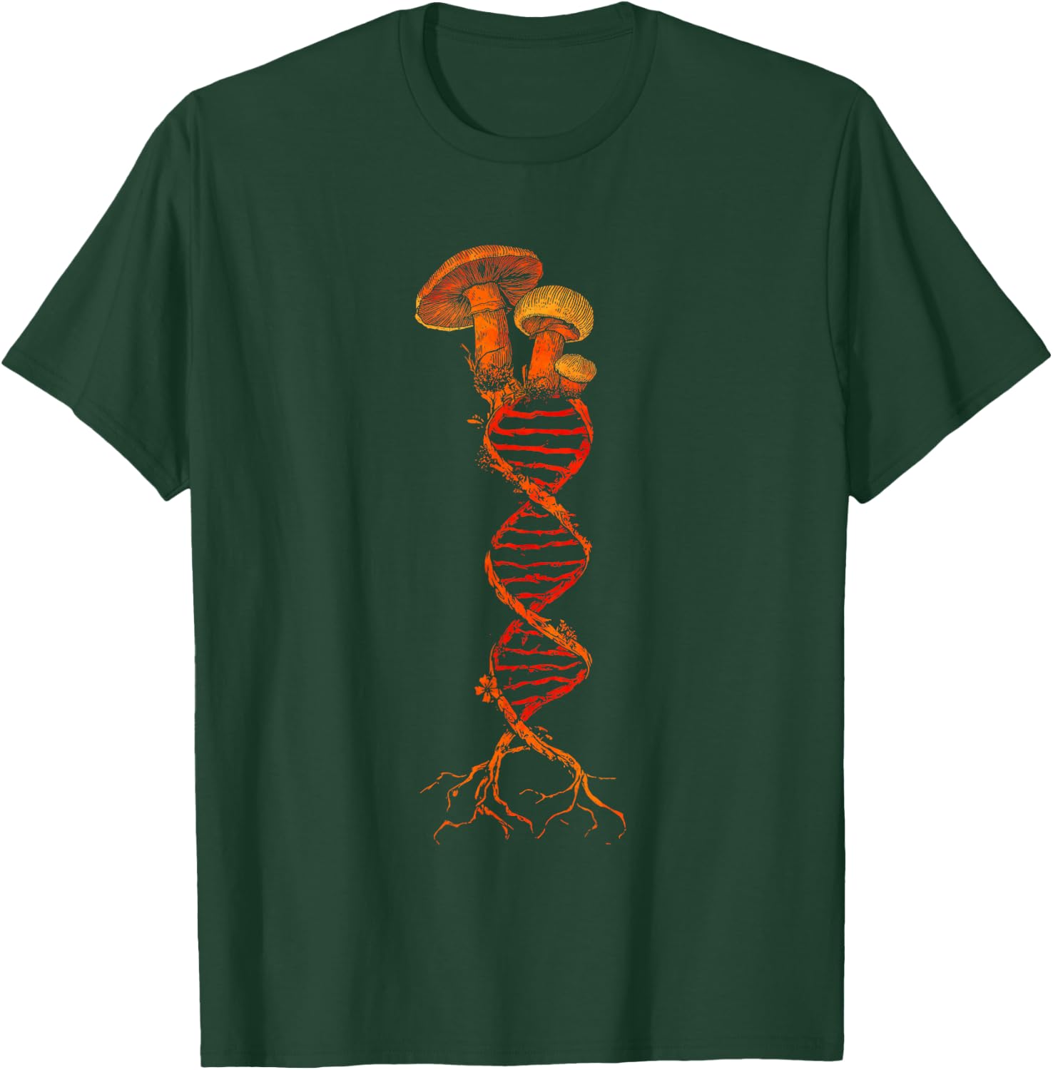 Mushroom DNA Goblincore Aesthetic Mycology Shroom Fungi T-Shirt - T-Shirt | Forest
