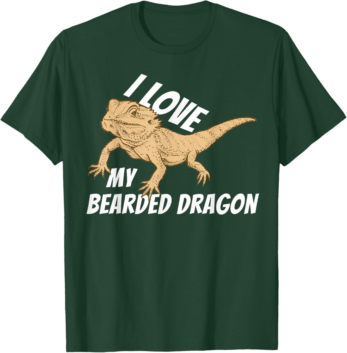 I Love My Bearded Dragon Shirt T-Shirt - T-Shirt | Forest