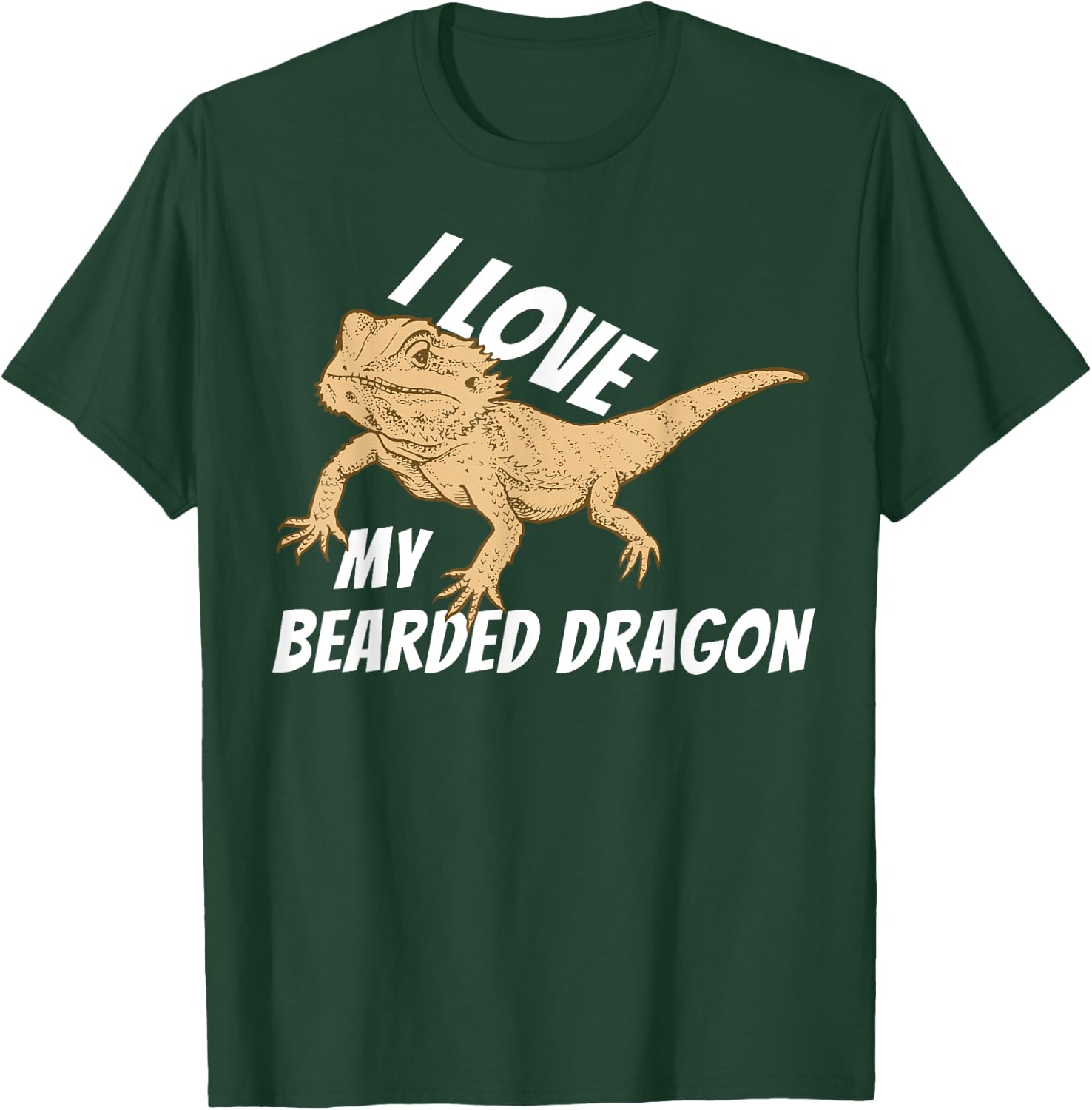 I Love My Bearded Dragon Shirt T-Shirt - T-Shirt | Forest