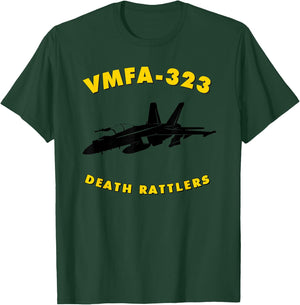 VMFA-323 Fighter Attack Squadron F/A-18 Hornet Jet T-Shirt - T-Shirt | Forest