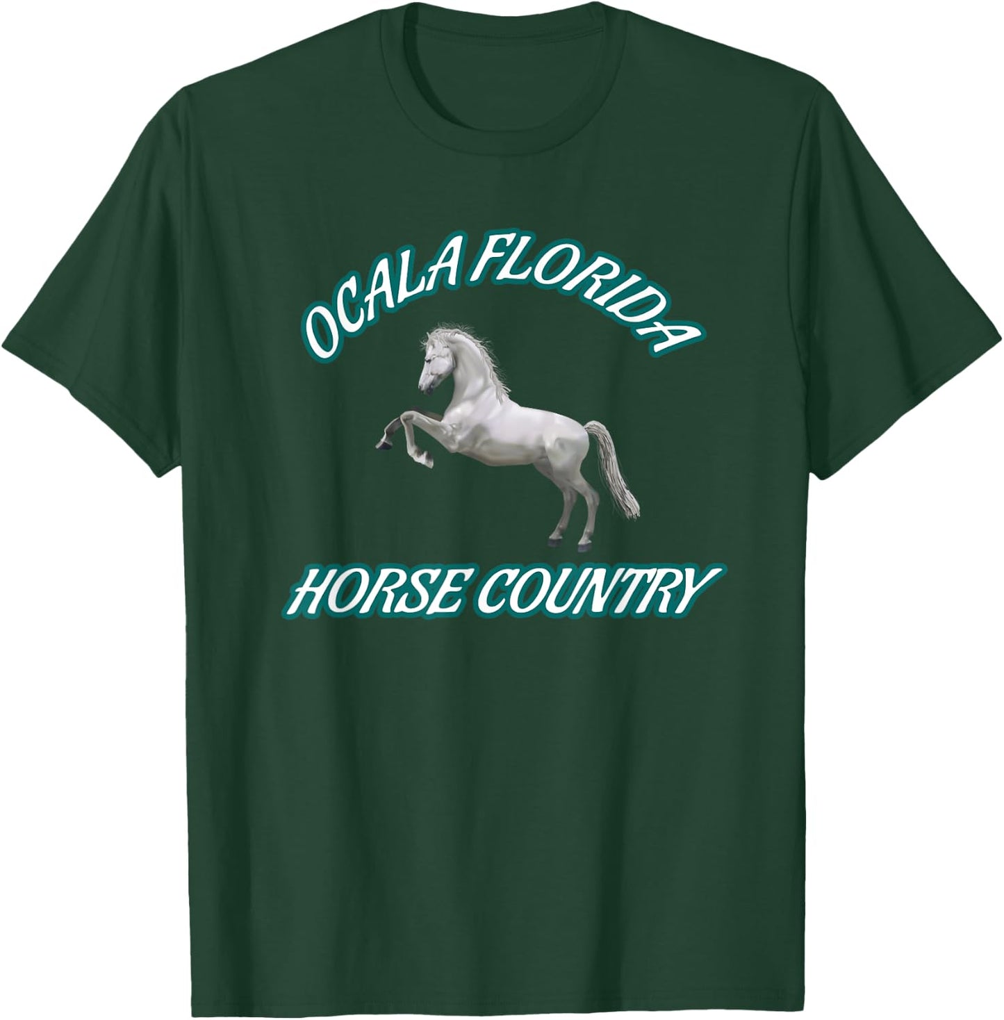Ocala FL Horse Country T-Shirt - T-Shirt | Forest