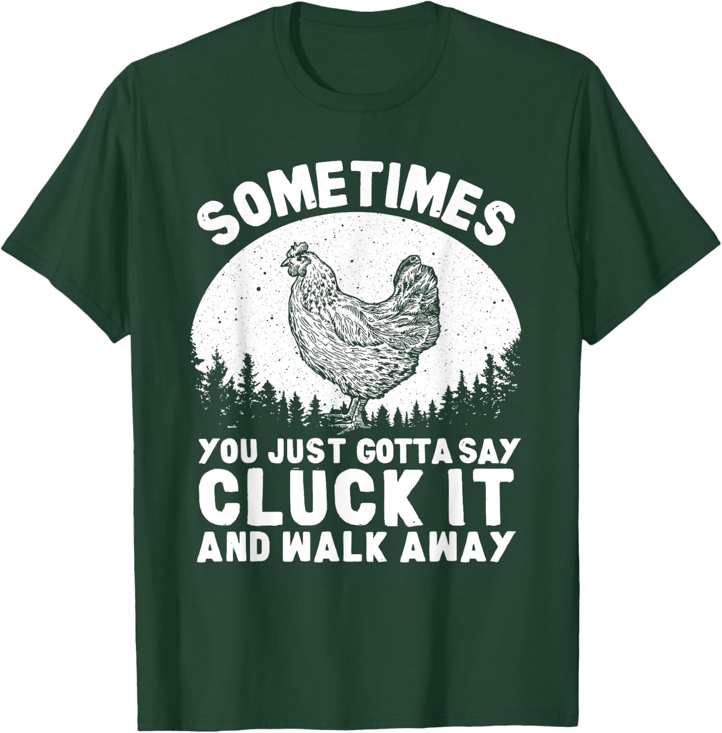 Funny Chicken Art Women Chicken Lover Hen Farmer T-Shirt - T-Shirt | Forest