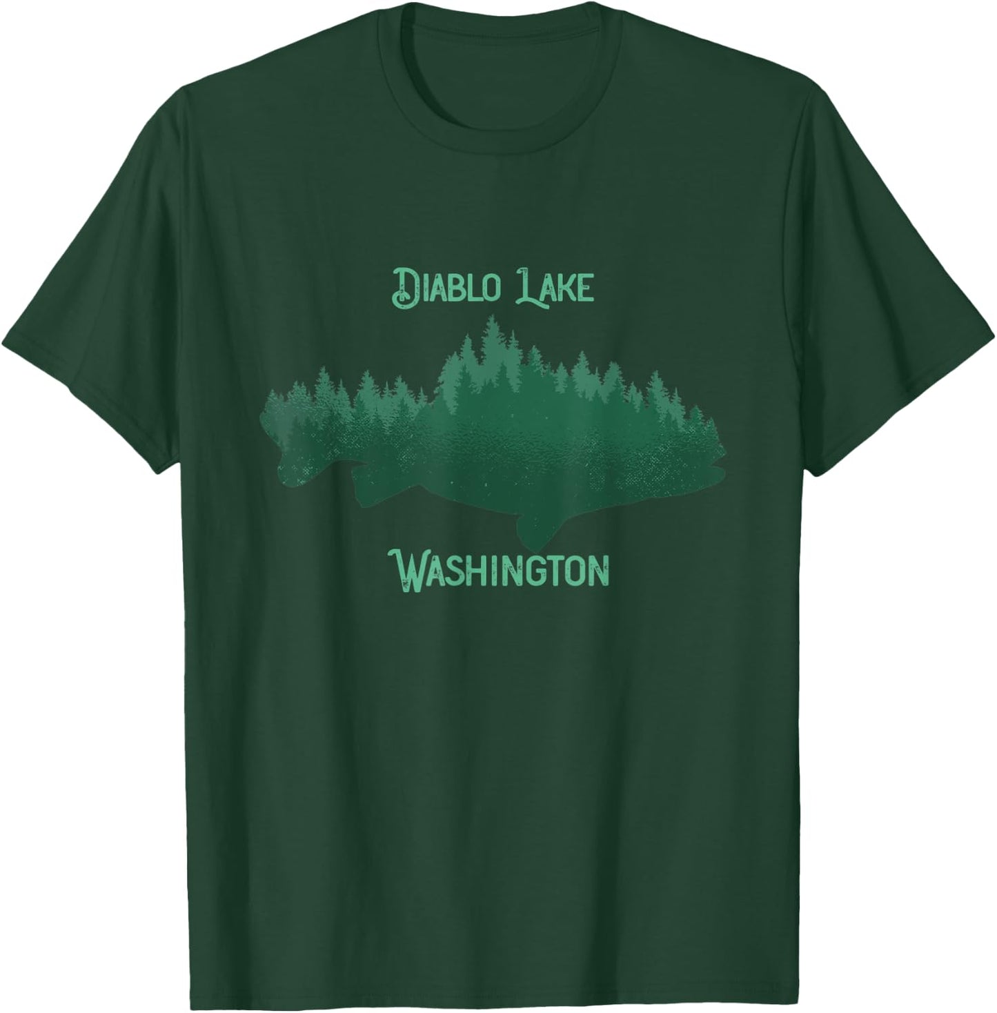 Diablo Lake Washington Souvenir T-Shirt - T-Shirt | Forest