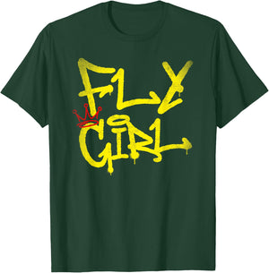 Fly Girl 80s 90s Rap B-Girl Old School Hip Hop Graffiti T-Shirt - T-Shirt | Forest