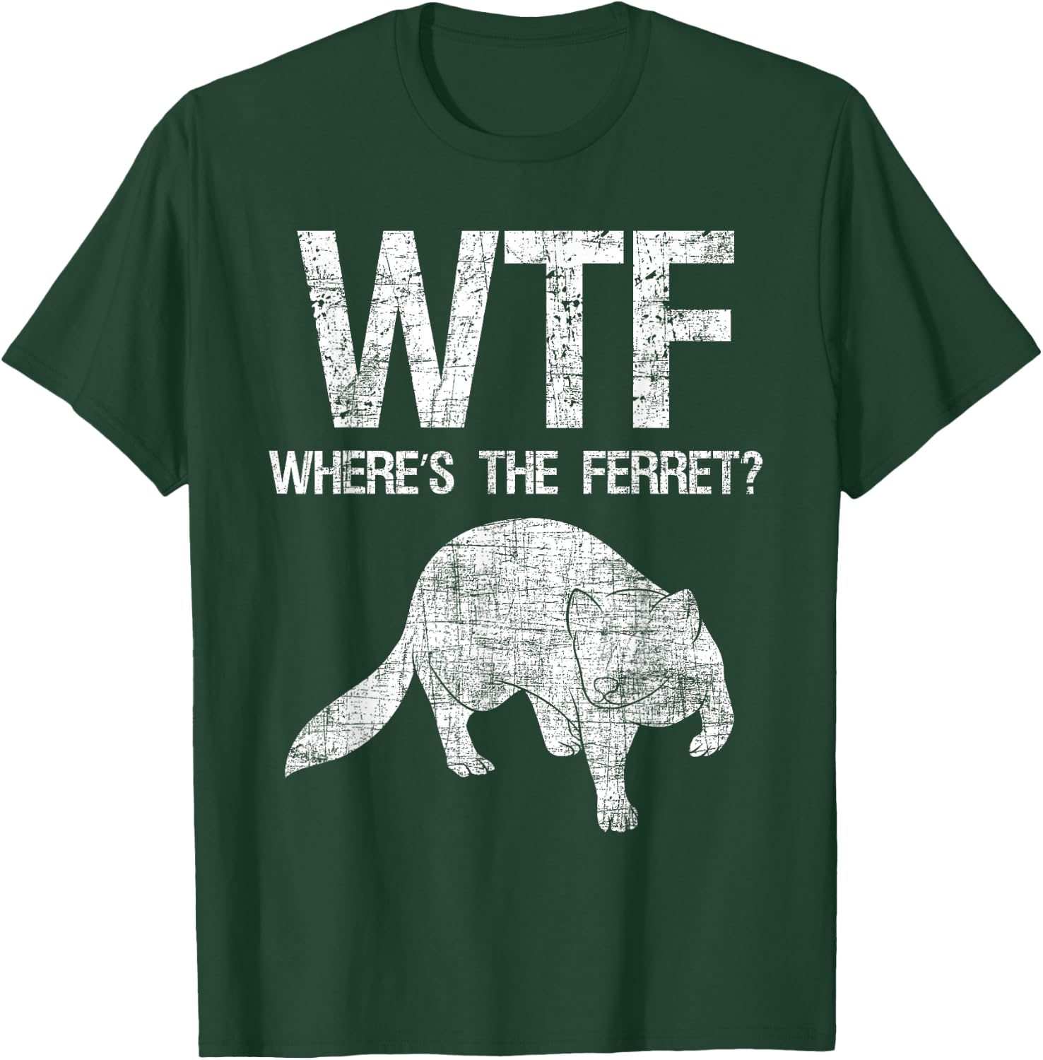 Where's The Ferret - Zoo Animal Ferret Lover T-Shirt - T-Shirt | Forest