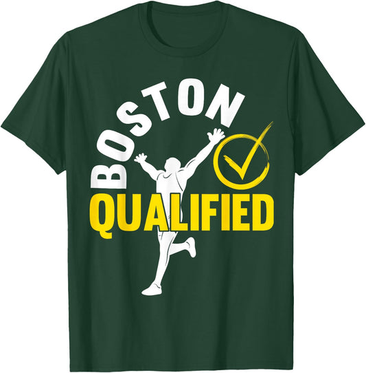 Boston Qualifier Proud Marathon Running T-Shirt - T-Shirt | Forest