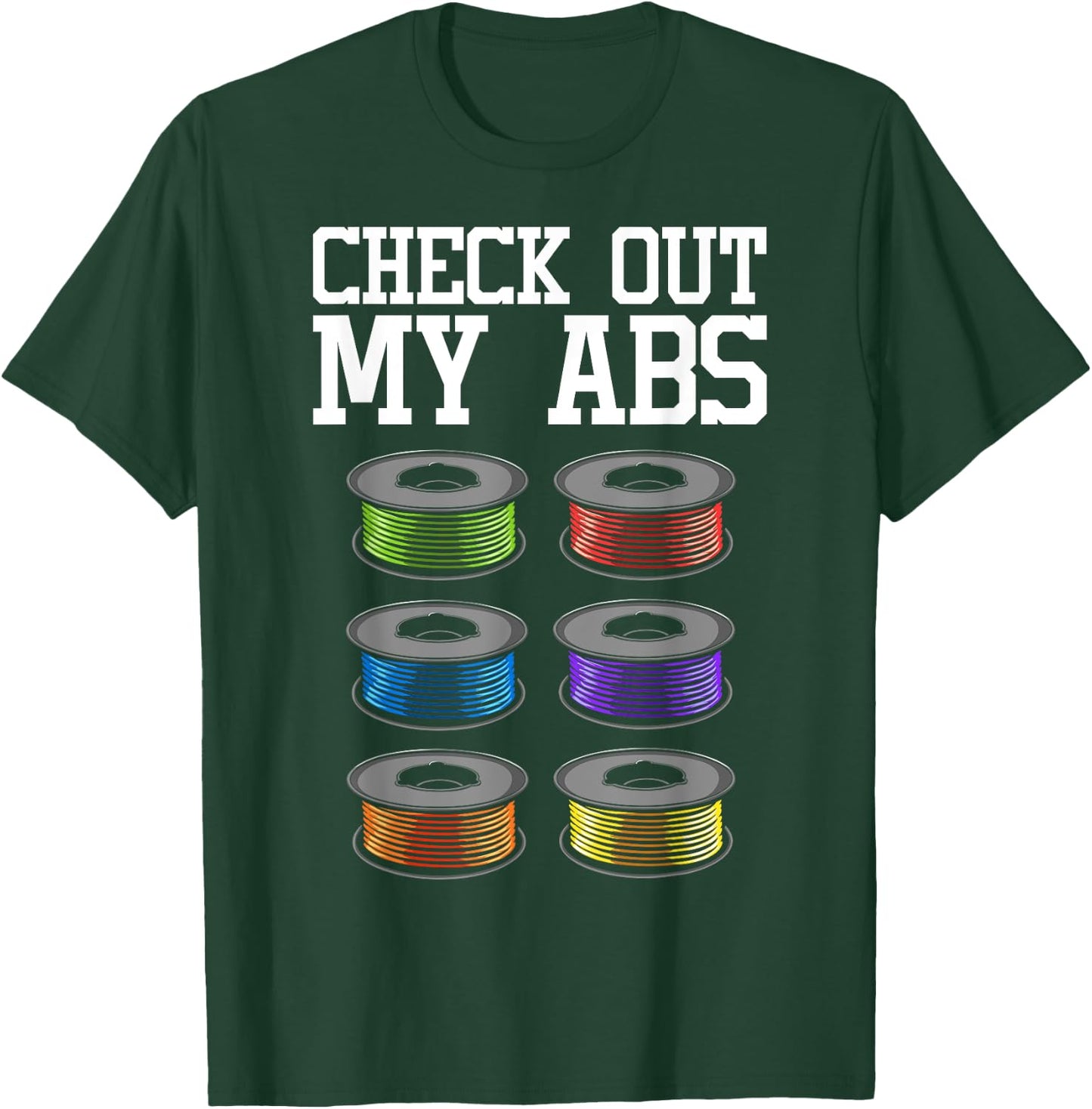 Funny 3D Printing Designs Women ABS Printer Filament T-Shirt - T-Shirt | Forest
