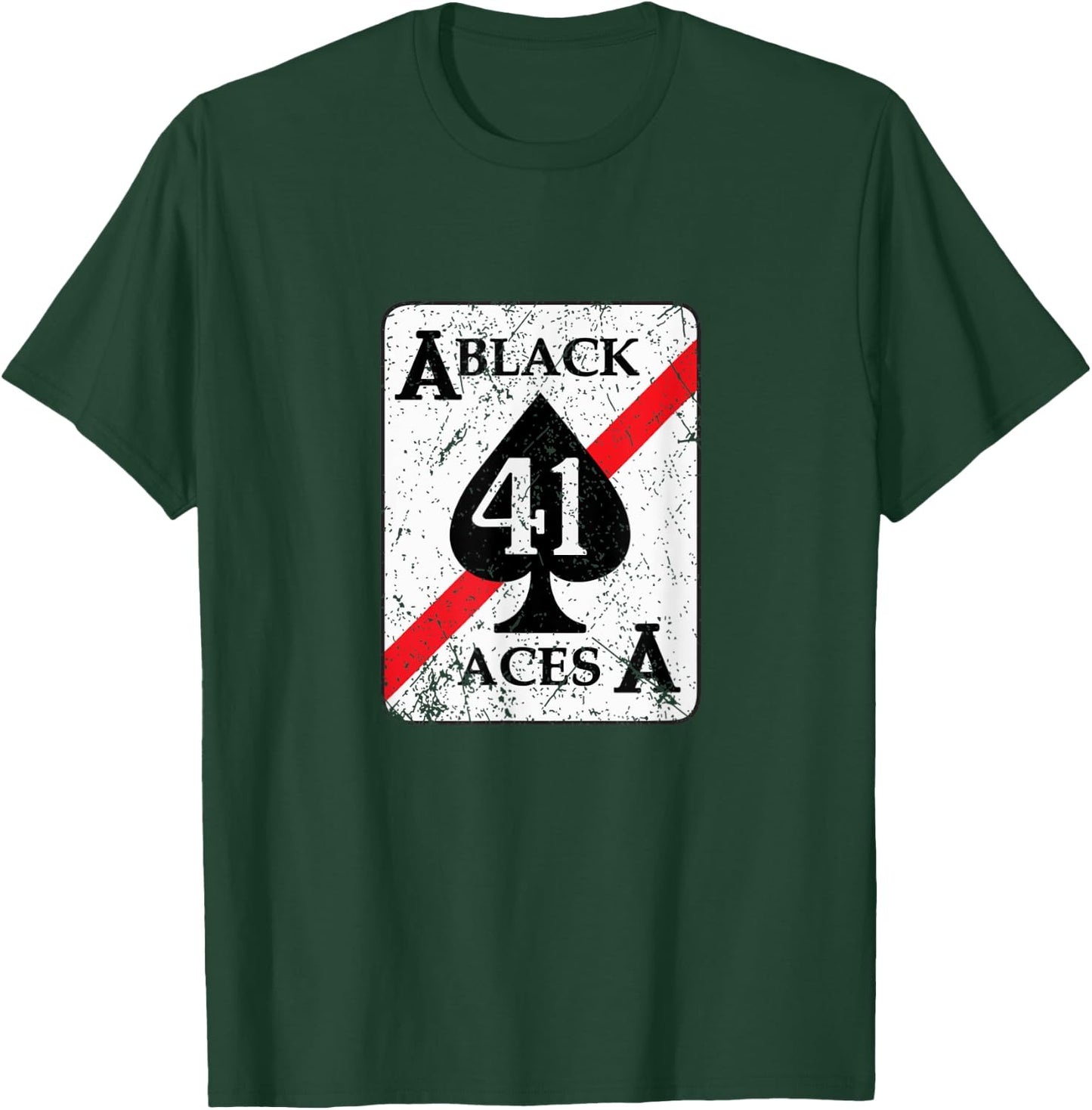 VFA-41 Black Aces Fighter Squadron Vintage Veterans Day Xmas T-Shirt - T-Shirt | Forest
