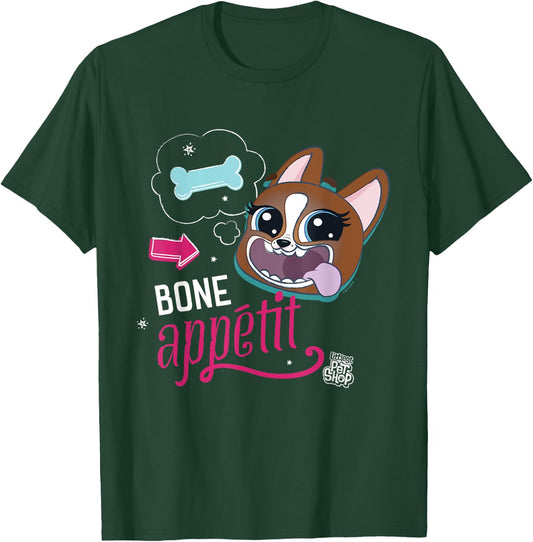 Littlest Pet Shop Dog Bone Appetit Women Girls Kids T-Shirt - T-Shirt | Forest