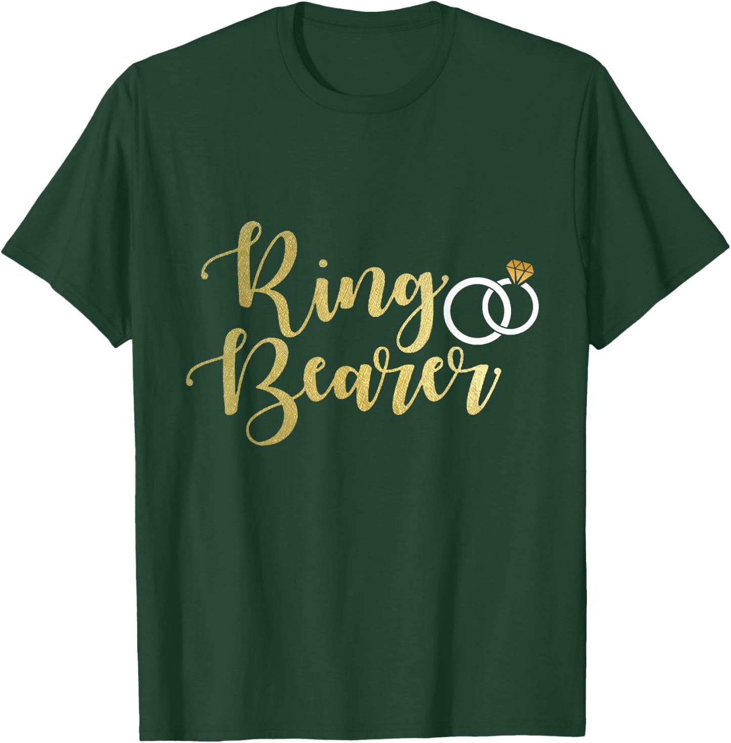 Ring Bearer , Bride Groom Wedding Party Gift T-Shirt - T-Shirt | Forest