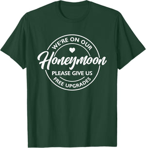 Funny Honeymoon Vibes Couples Honeymoon Matching Trip T-Shirt - T-Shirt | Forest
