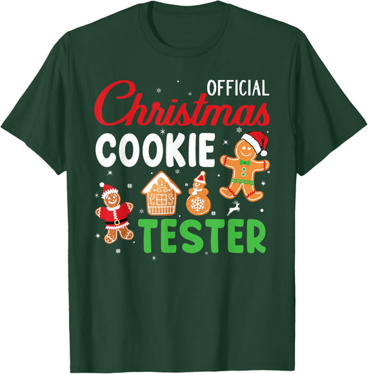 Official Christmas Cookie Tester Baking Crew Family Matching T-Shirt - T-Shirt | Forest