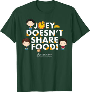 Friends Chibi Joey Doesn't Share Food T-Shirt - T-Shirt | Forest