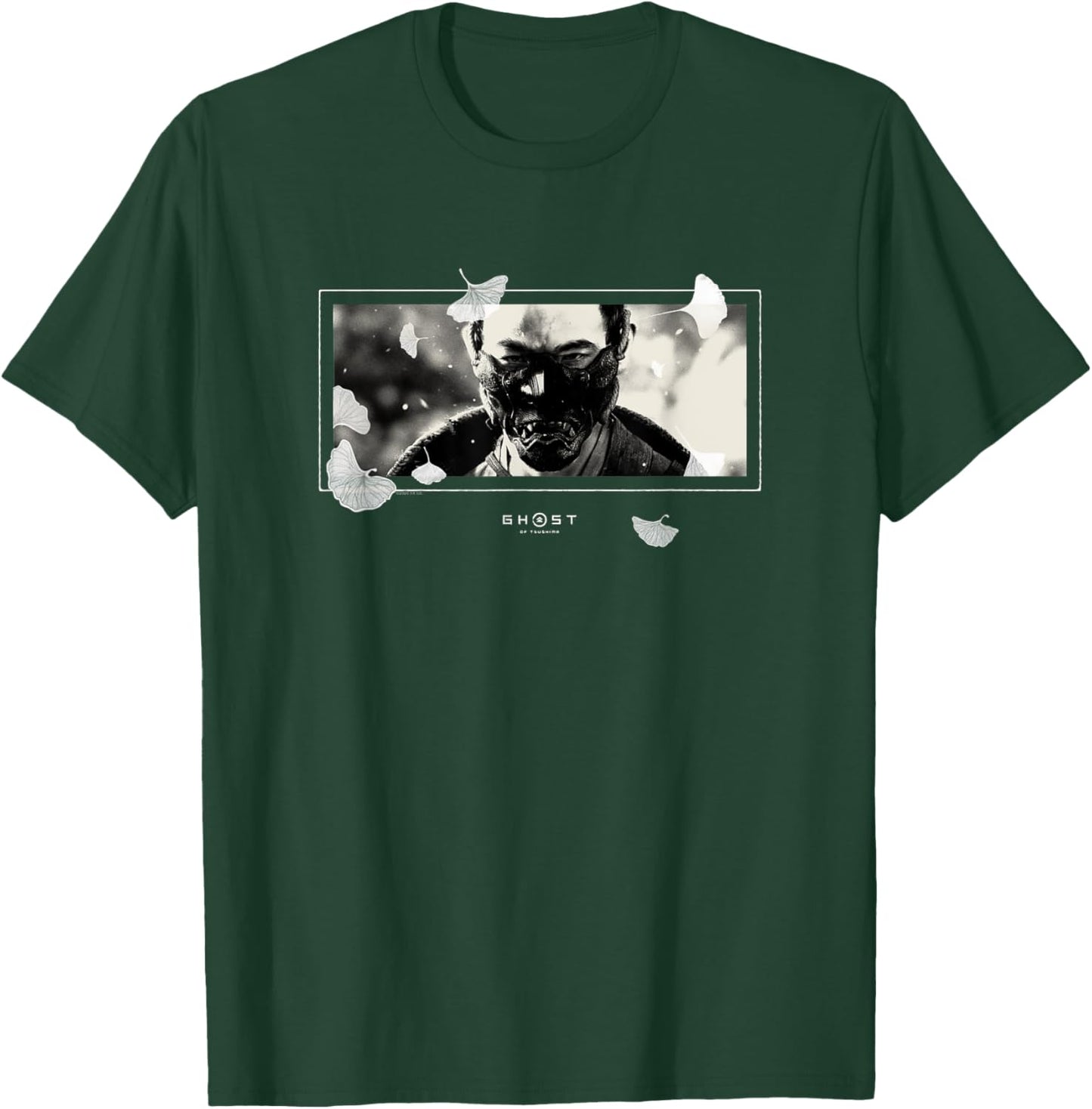 Ghost of Tsushima White Falling Leaves T-Shirt - T-Shirt | Forest