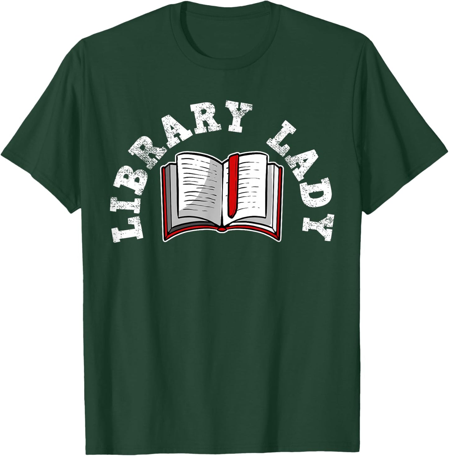 Library Librarian Bookworm Reading Books T-Shirt - T-Shirt | Forest
