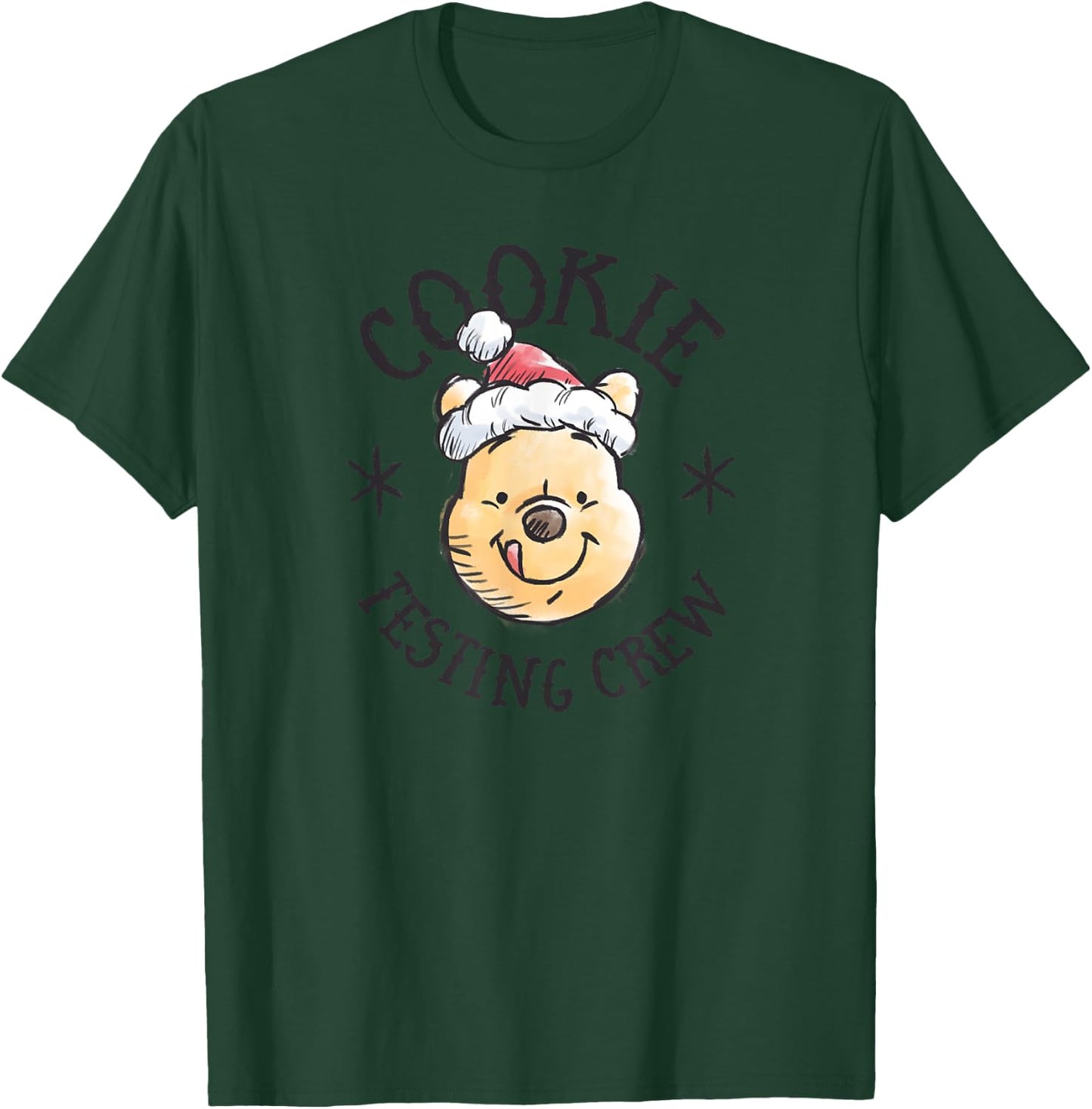 Winnie the Pooh - Holiday Pooh Bear Cookie Testing Crew T-Shirt - T-Shirt | Forest