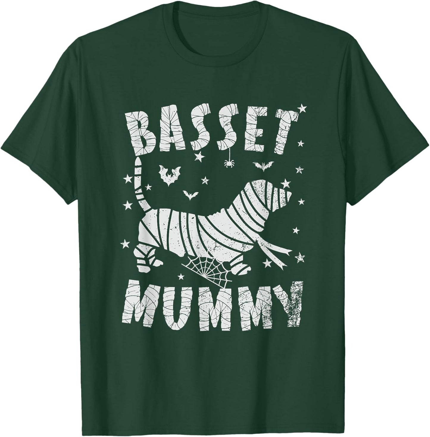 Basset Hound Mummy - Halloween T-Shirt - T-Shirt | Forest