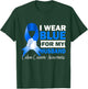 I Wear Blue For My Husband Warrior Colon Cancer Awareness T-Shirt - T-Shirt | Forest