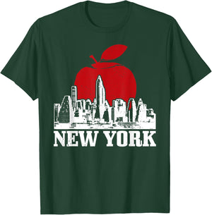 New York City Skyline Big Apple NYC NY Manhattan Souvenir T-Shirt - T-Shirt | Forest