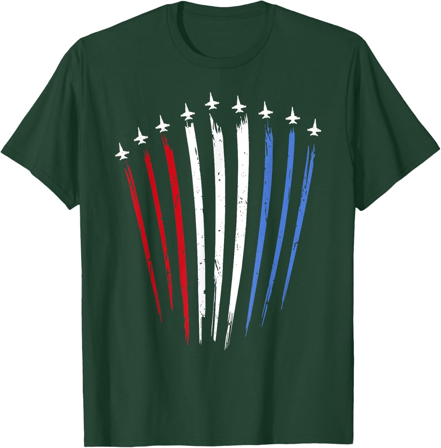 Red White Blue Air Force Planes T-Shirt - T-Shirt | Forest