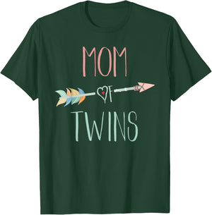 Mom of Twins Mother's Day Gift T-Shirt - T-Shirt | Forest