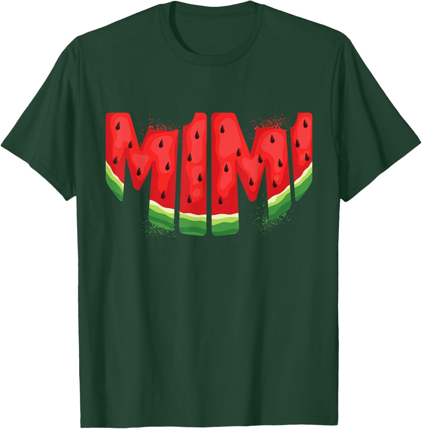 Funny Mimi Watermelon Summer Fruit Family Matching Birthday T-Shirt - T-Shirt | Forest
