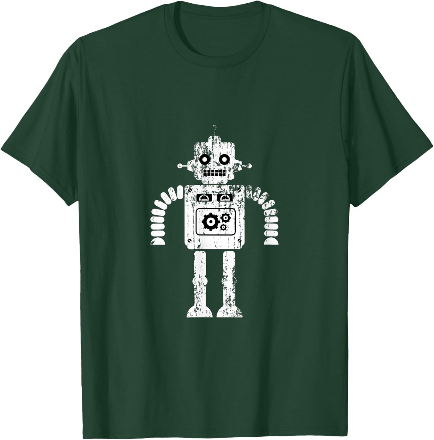 Retro Robot T Shirt Women Kids T-Shirt - T-Shirt | Forest